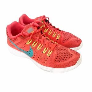 Nike Women's Red and Teal Running Sneakers
